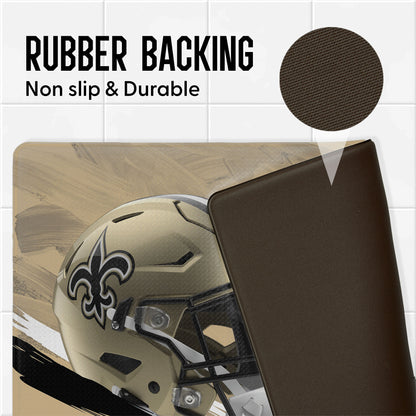 New Orleans Saints embossed floor mat