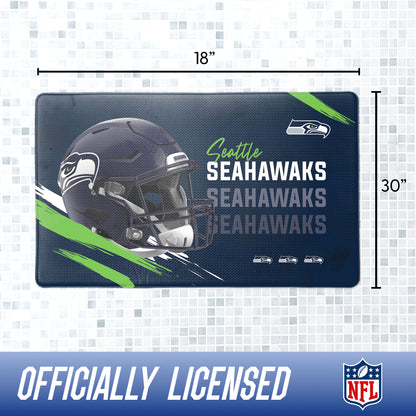Seattle Seahawks bath rug dimensions