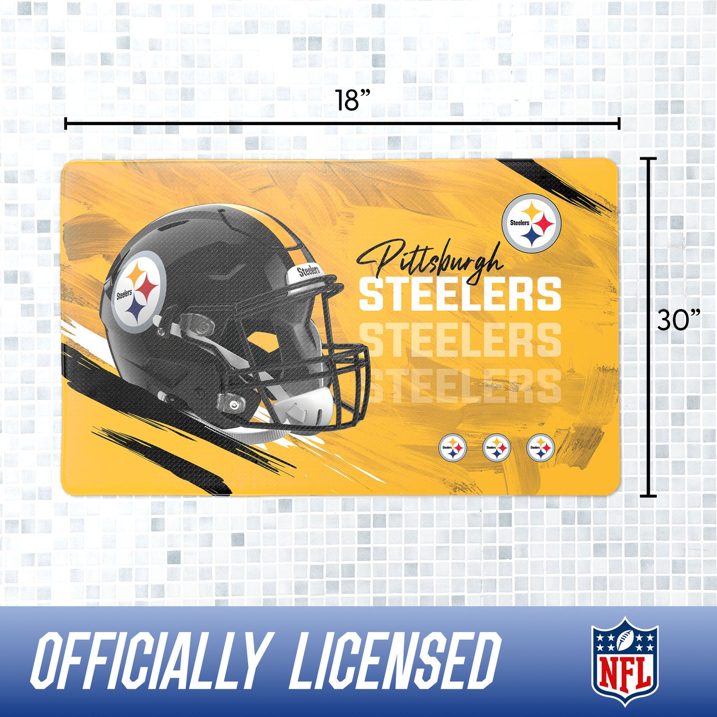Pittsburgh Steelers bath rug dimensions