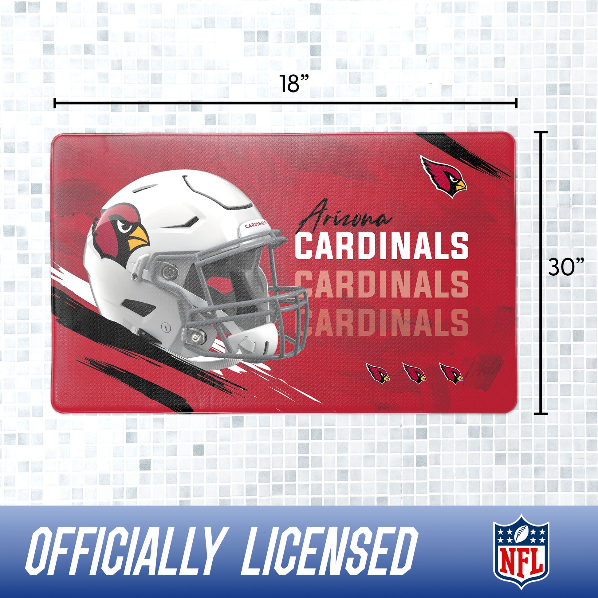 Arizona Cardinals bath rug dimensions