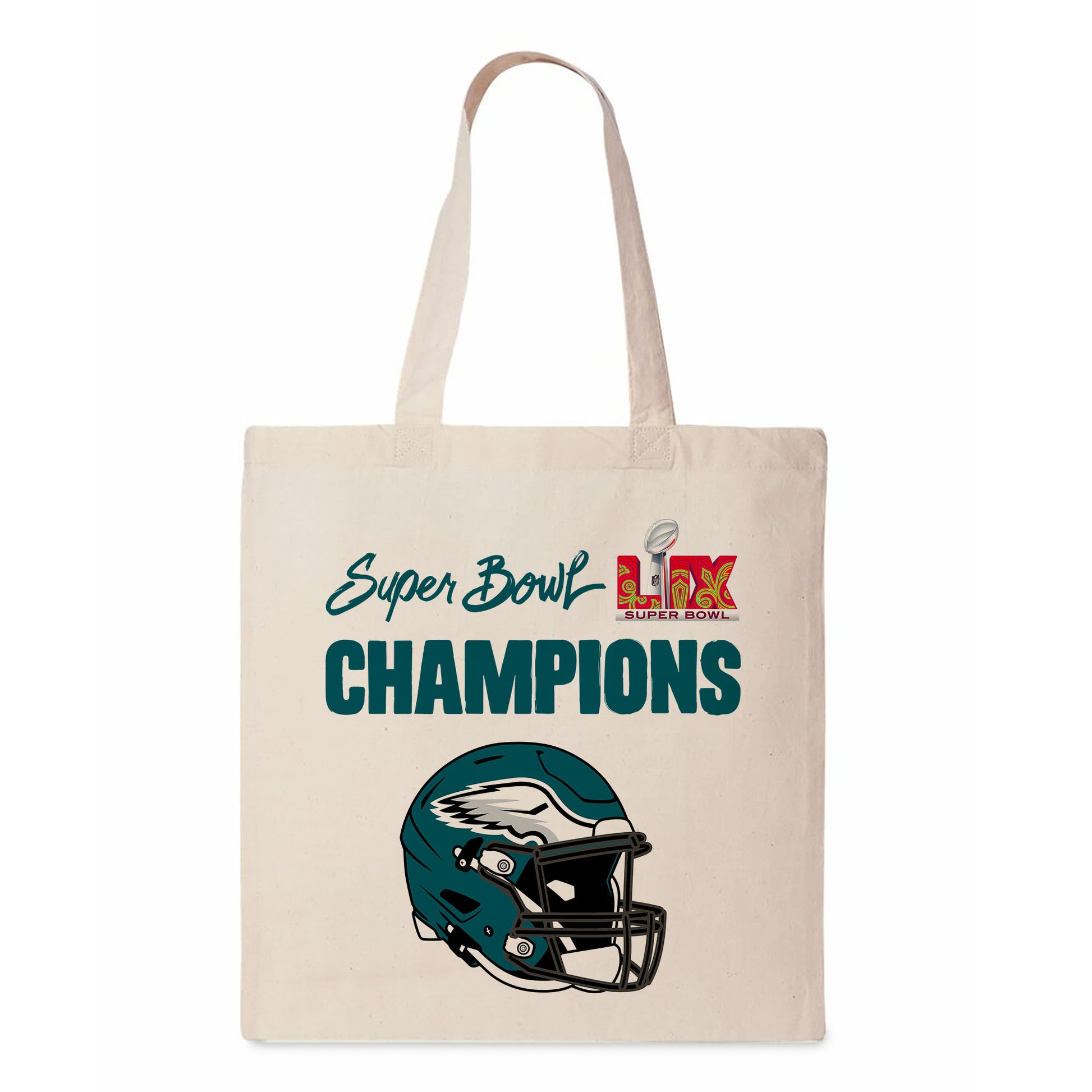 Philadelphia Eagles Super Bowl 59 Champs Canvas Tote