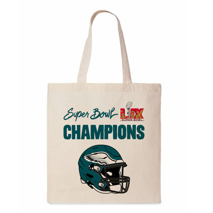 Philadelphia Eagles Super Bowl 59 Champs Canvas Tote
