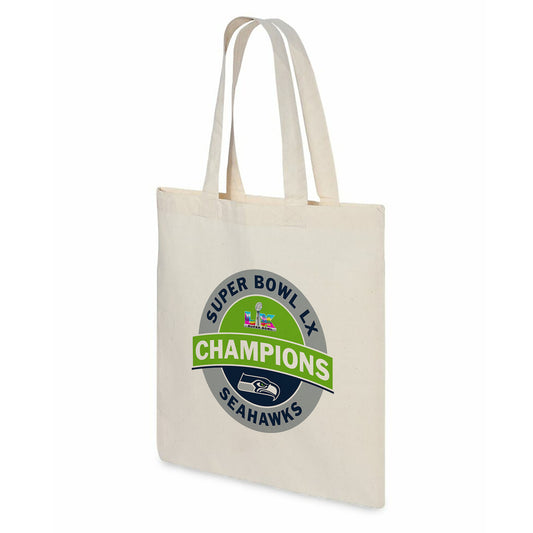 Seattle Seahawks Super Bowl 60 Champs Re-Usable Grocery Shopping Bag