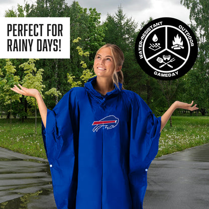 Buffalo Bills hooded rain poncho