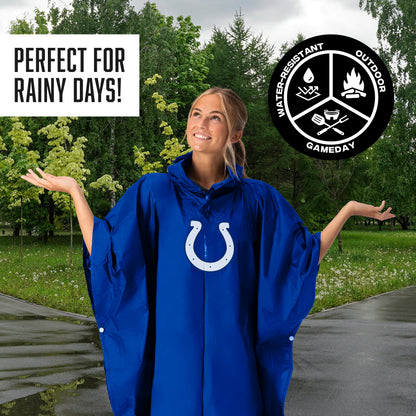 Indianapolis Colts hooded rain poncho