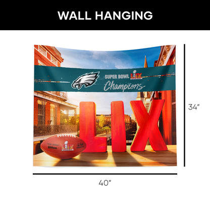 Philadelphia Eagles Super Bowl Champs Wall Hanging Dimensions