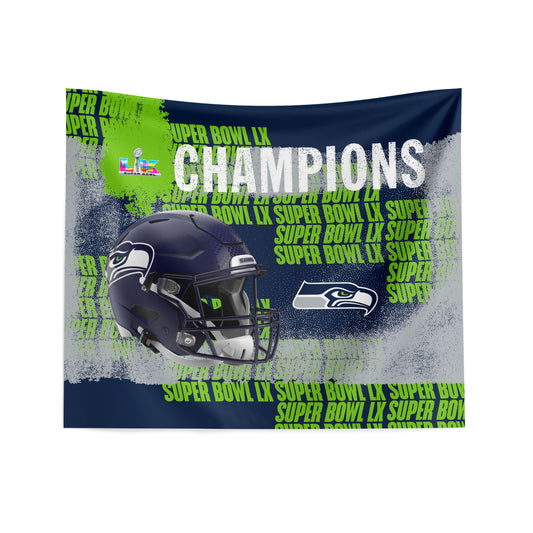 Seattle Seahawks Super Bowl 60 Champs Wall Hanging