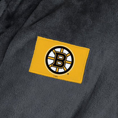 Boston Bruins Womens SHERPA bathrobe patch