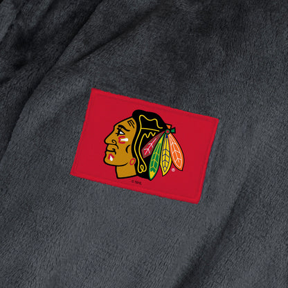 Chicago Blackhawks Womens SHERPA bathrobe patch