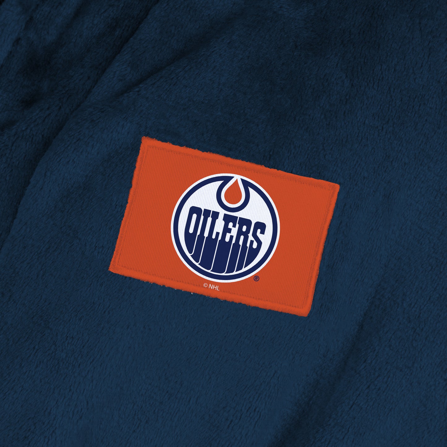 Edmonton Oilers Womens SHERPA bathrobe patch