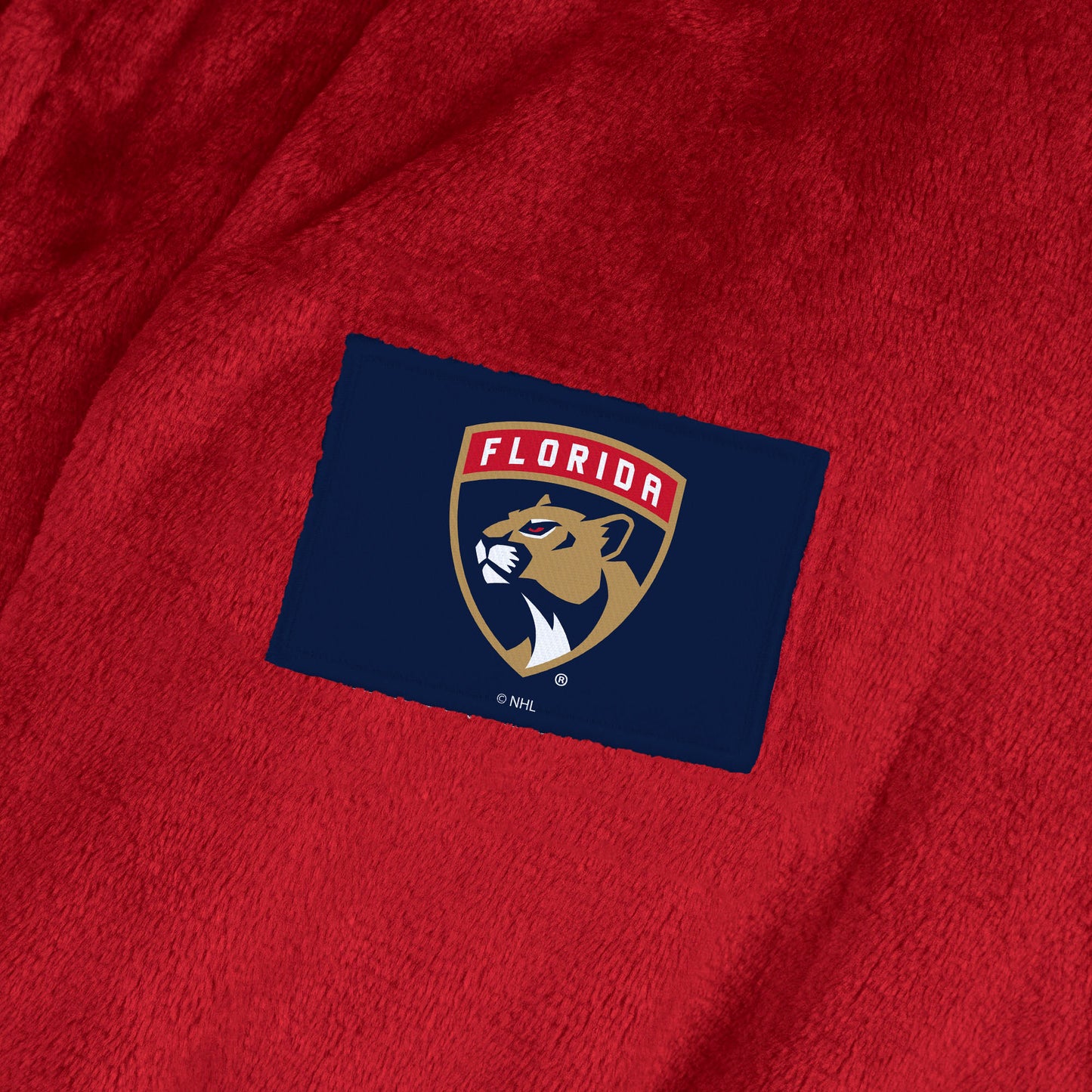 Florida Panthers Womens SHERPA bathrobe patch