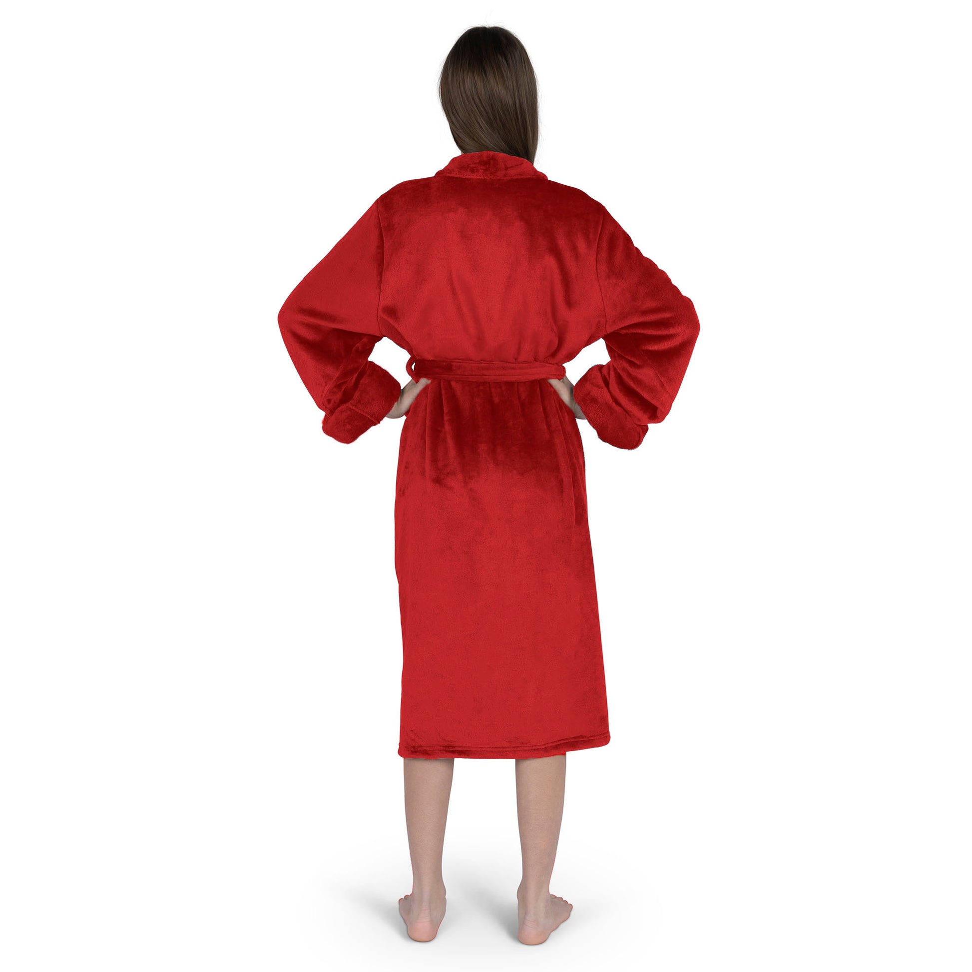 New Jersey Devils Womens SHERPA bathrobe back