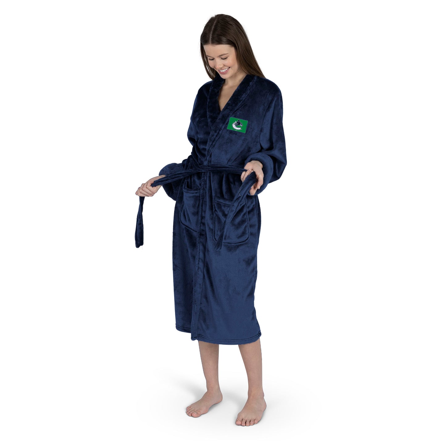 Vancouver Canucks Womens SHERPA bathrobe