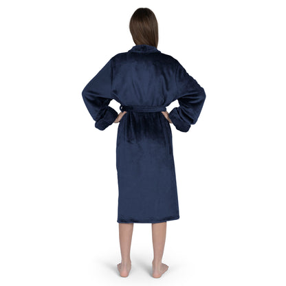 Vancouver Canucks Womens SHERPA bathrobe back