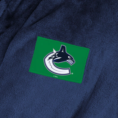 Vancouver Canucks Womens SHERPA bathrobe patch
