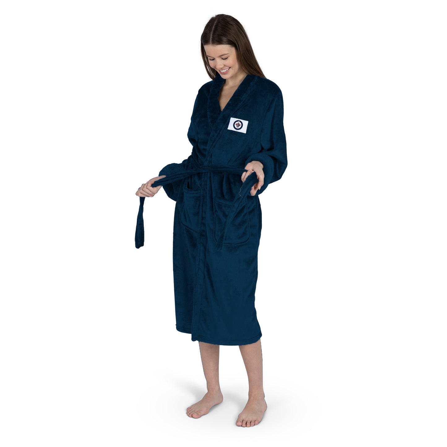 Winnipeg Jets Womens SHERPA bathrobe