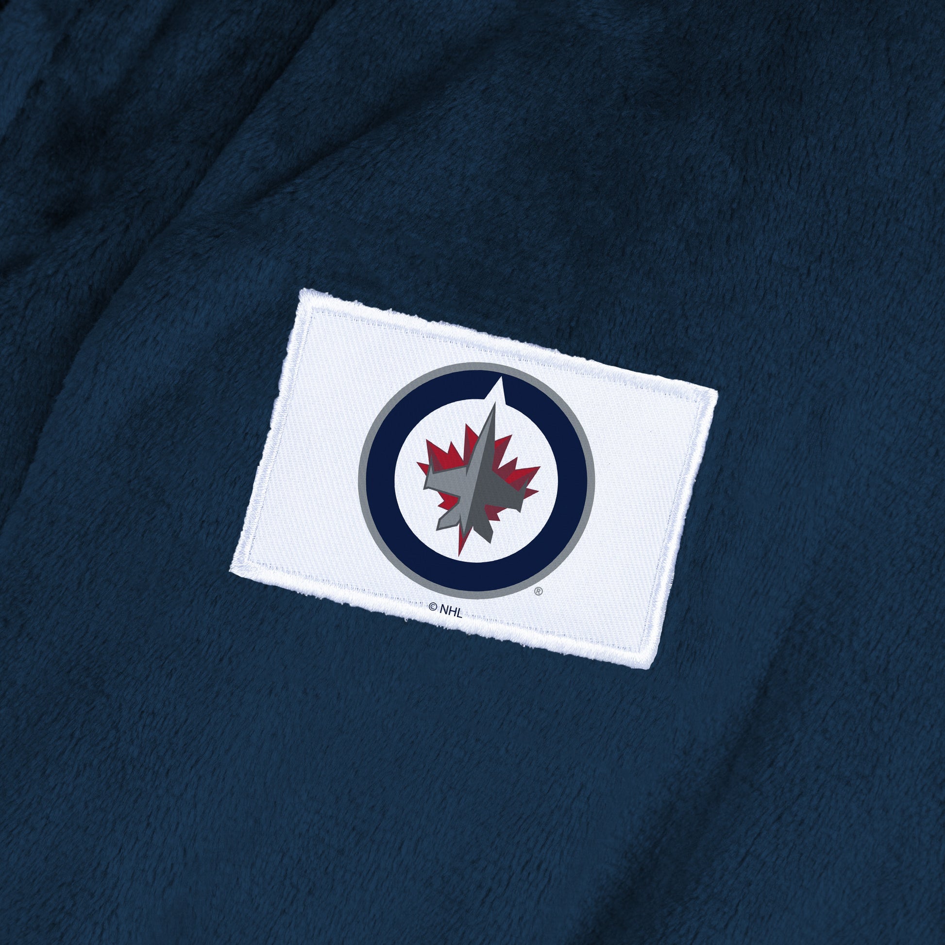 Winnipeg Jets Womens SHERPA bathrobe patch