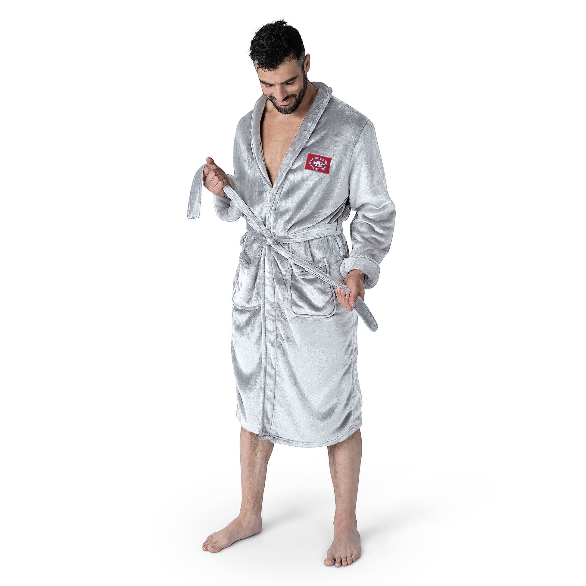 Montreal Canadiens silk touch team color bathrobe