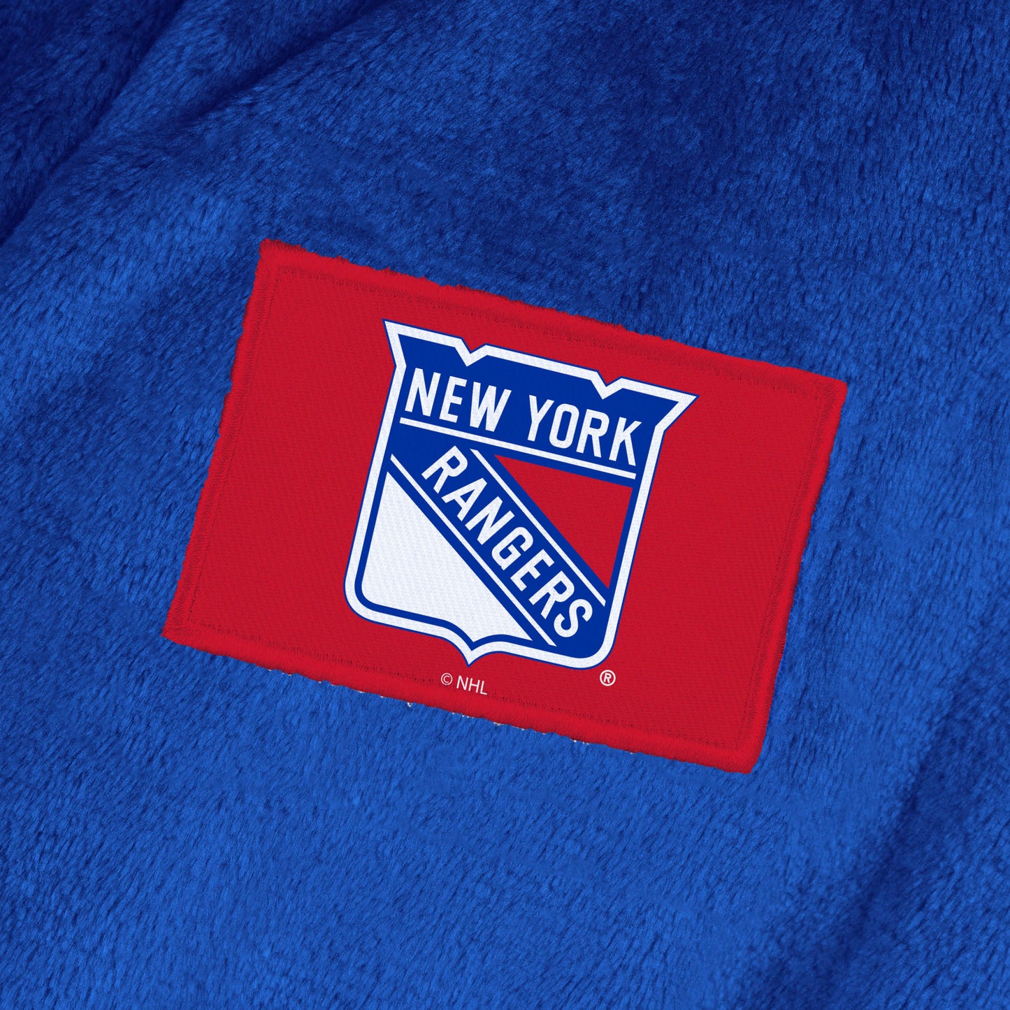 New York Rangers team color bathrobe patch