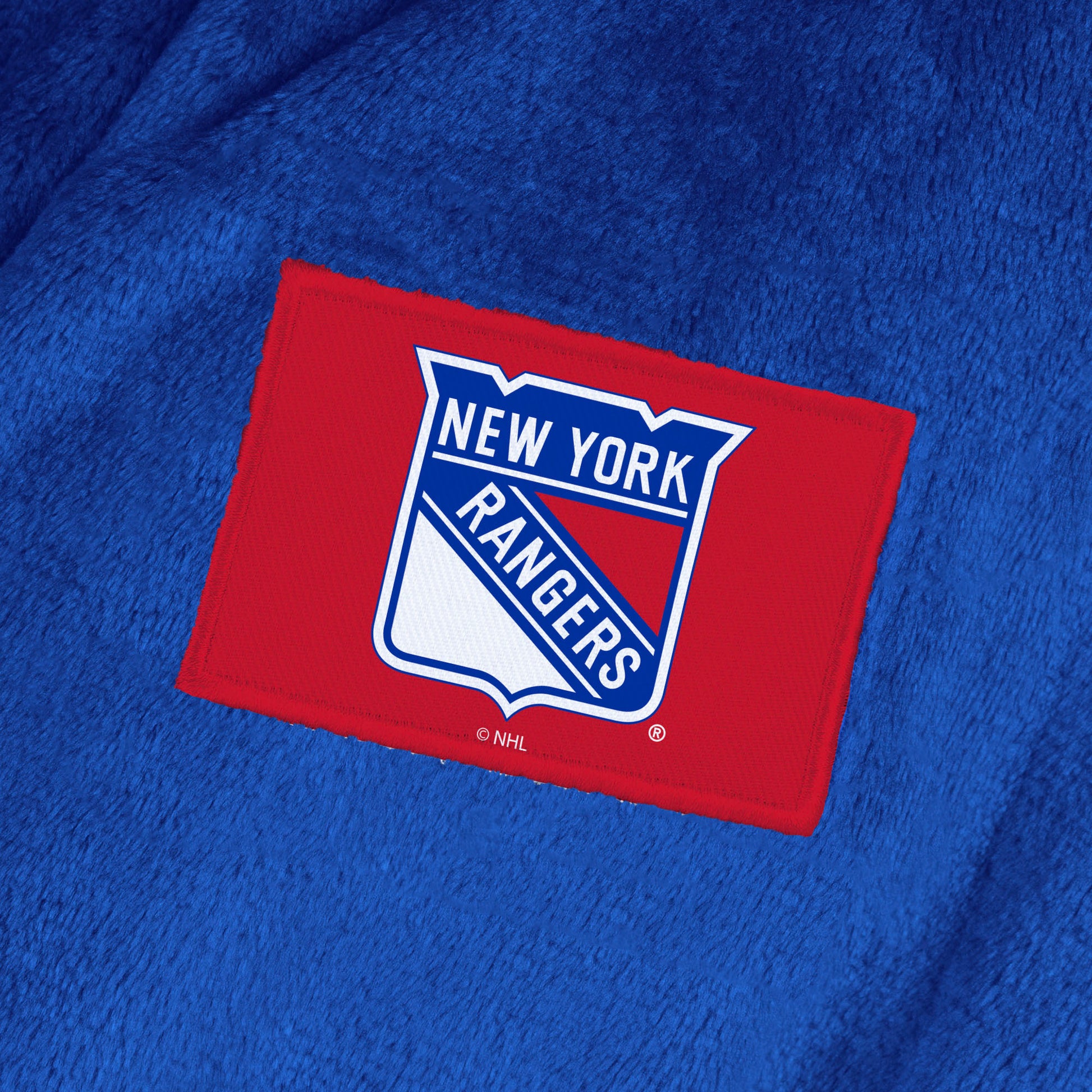 New York Rangers team color bathrobe patch