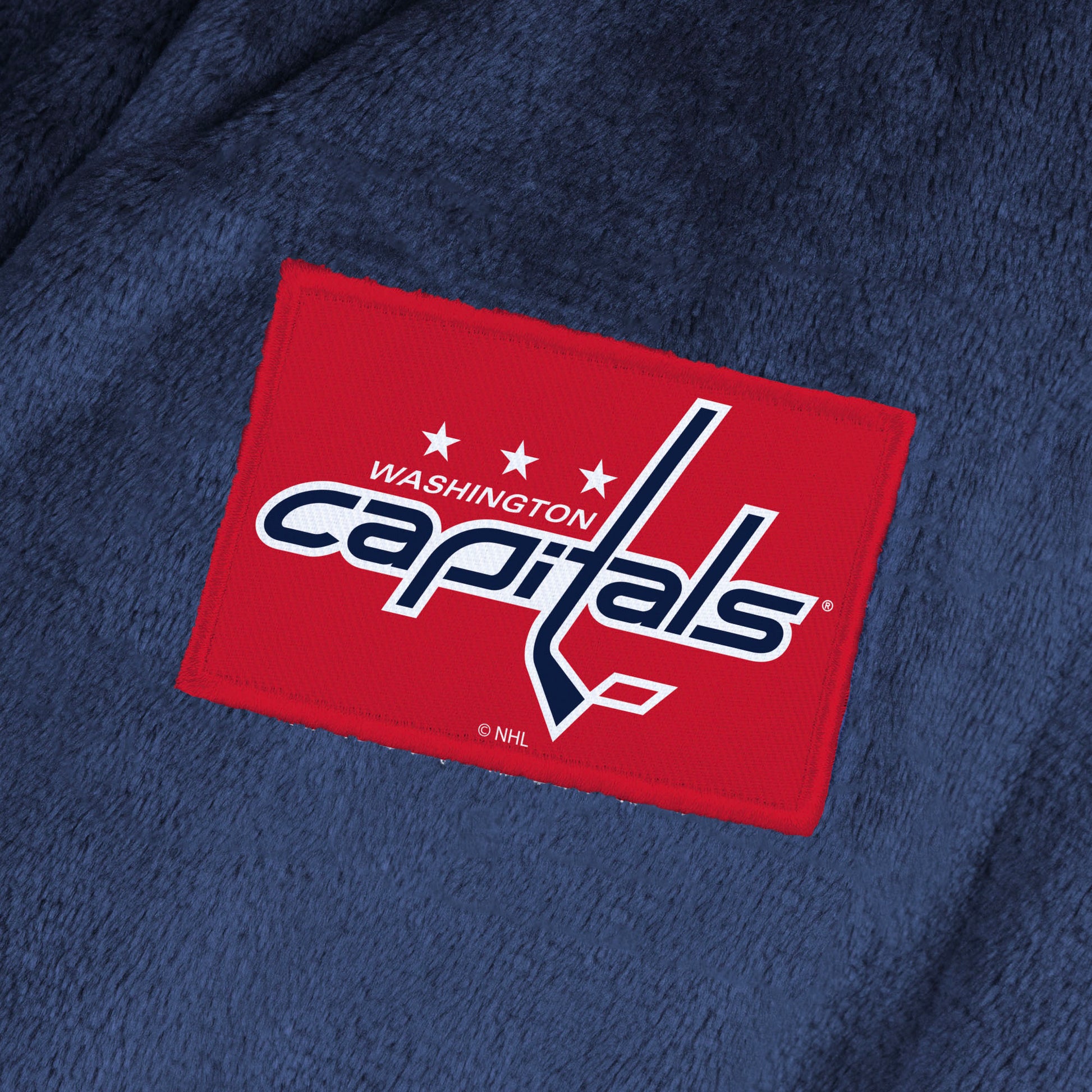 Washington Capitals team color bathrobe patch