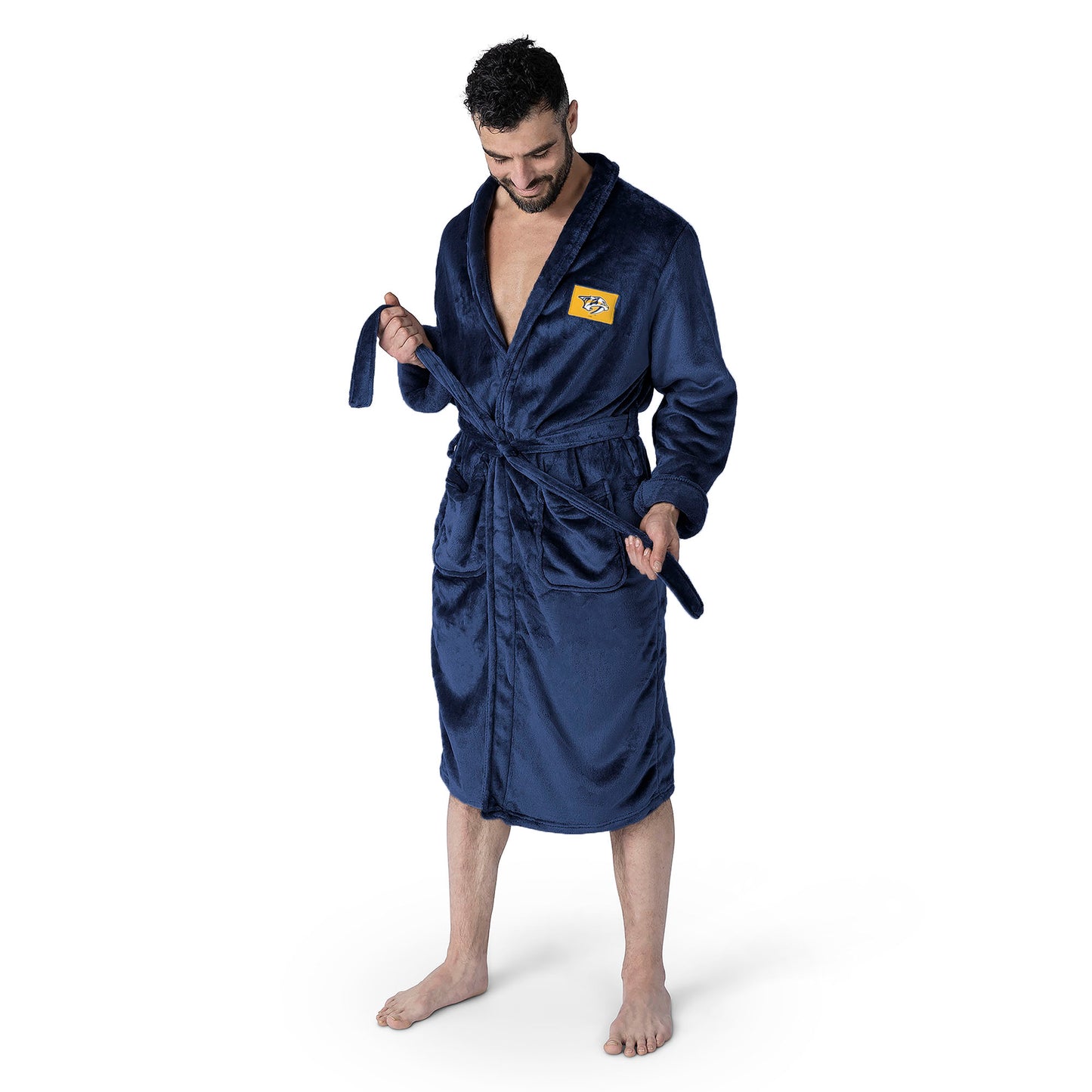 Nashville Predators silk touch team color bathrobe