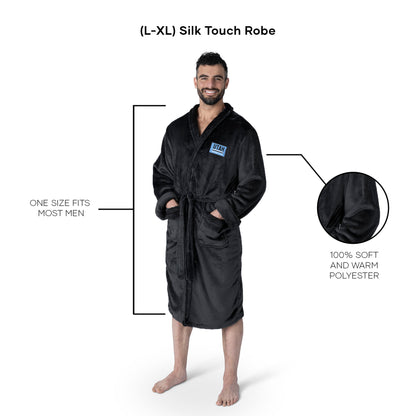 Utah Hockey Club silk touch team color bathrobe dimensions