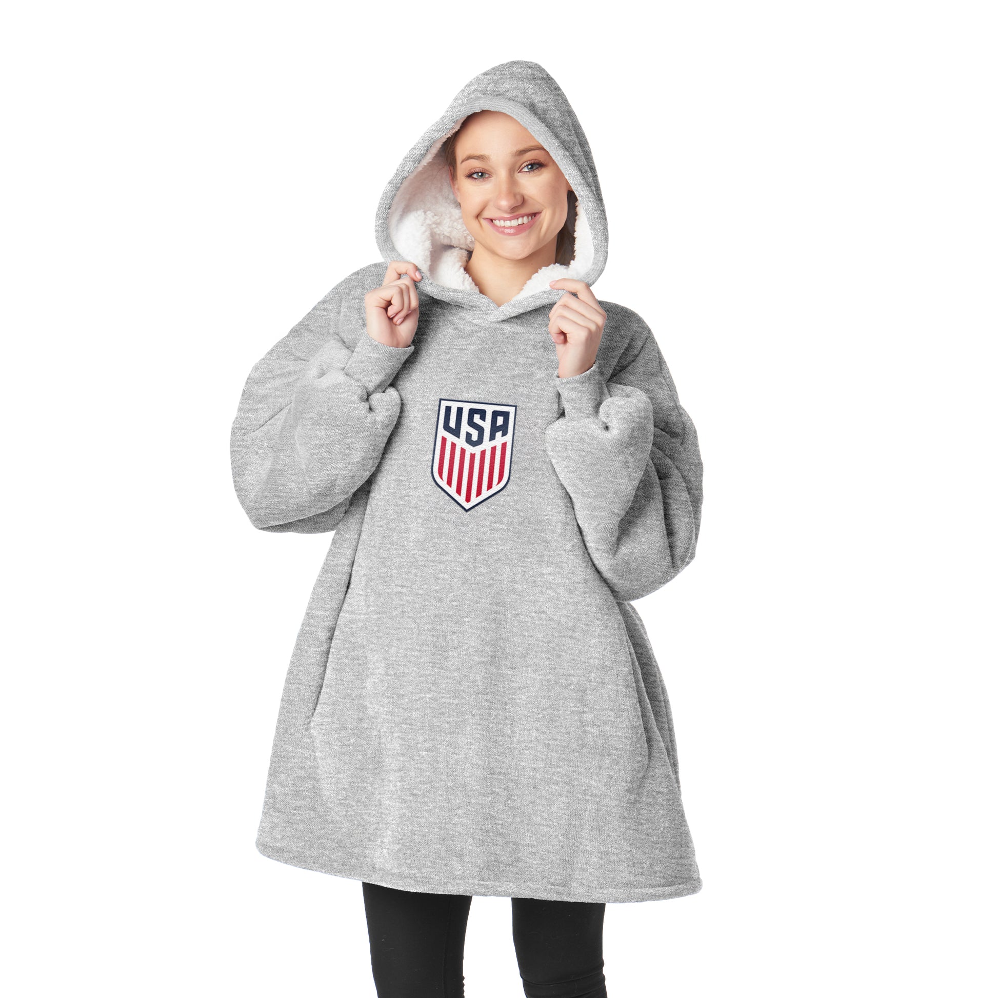 US Soccer Sherpa Fleece hoody back