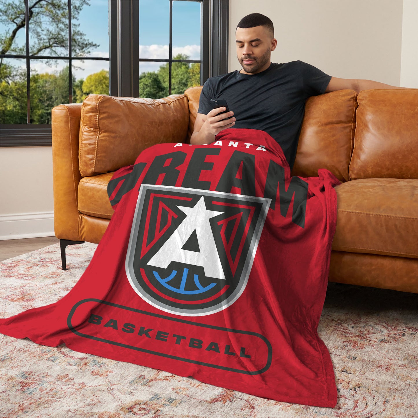 Atlanta Dream official silk touch throw blanket Lifestyle