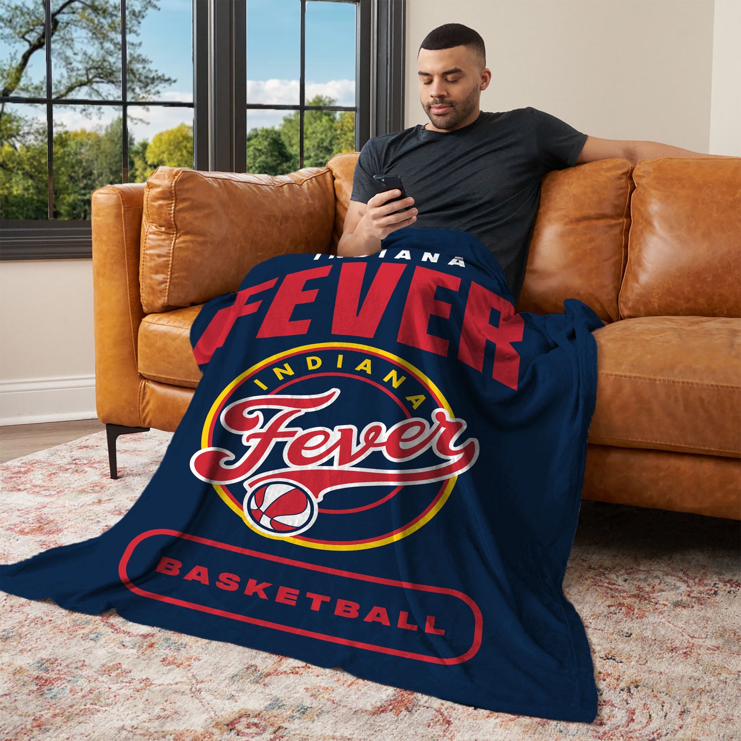 Indiana Fever official silk touch throw blanket Lifestyle