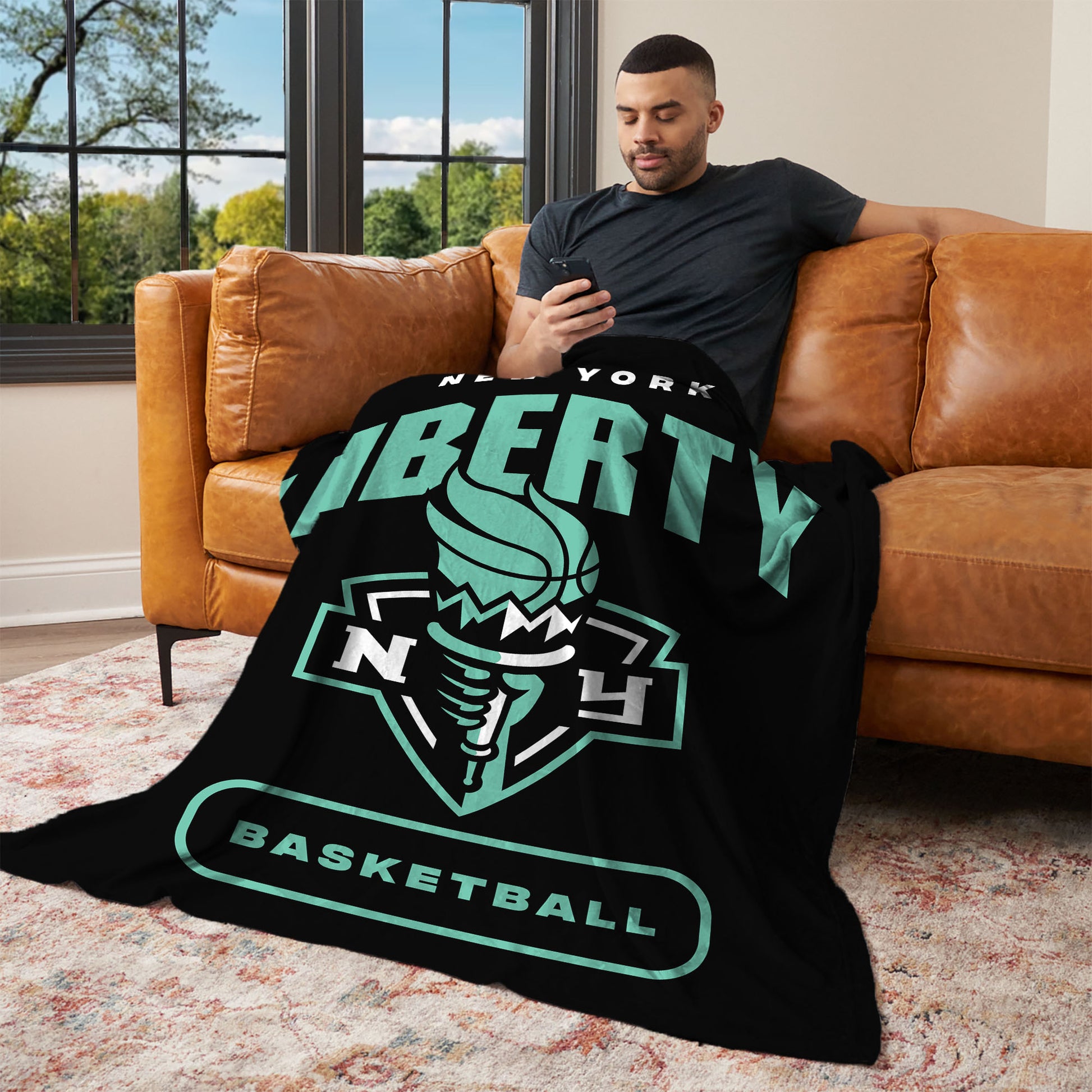 New York Liberty official silk touch throw blanket Lifestyle