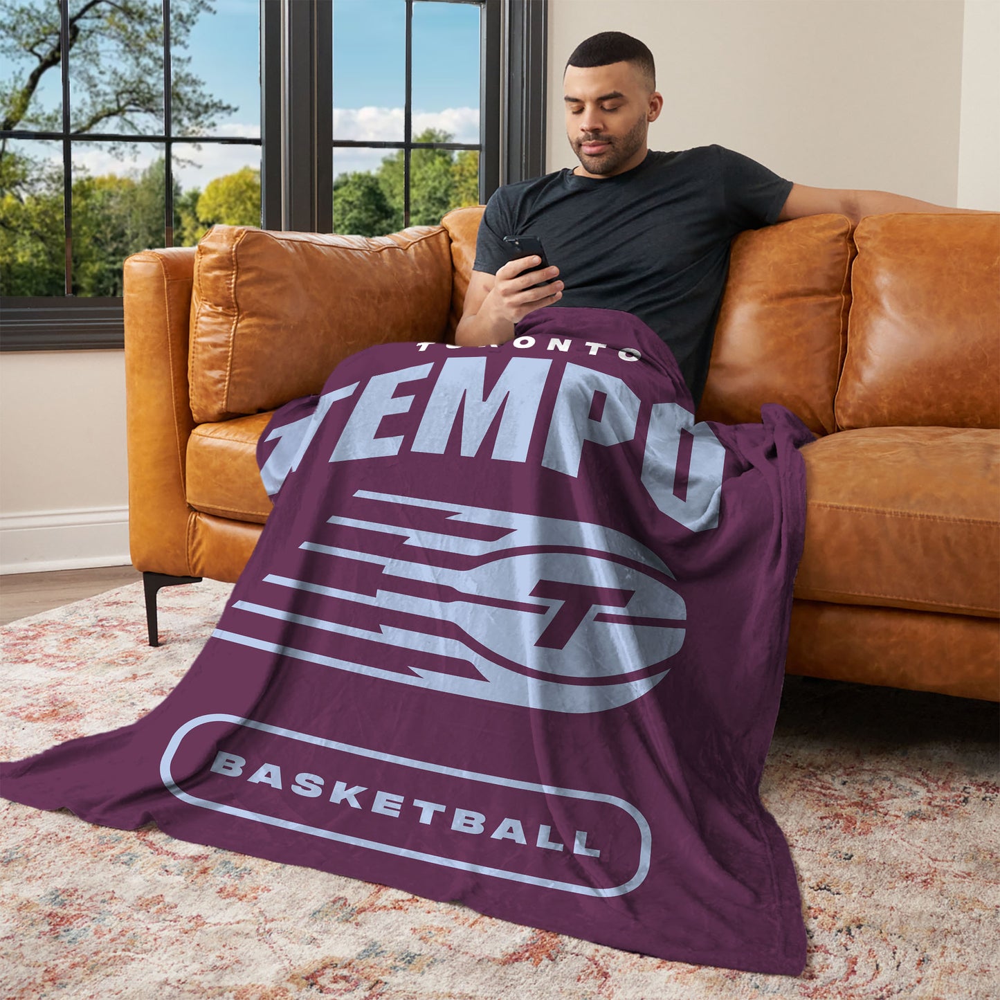 Toronto Tempo official silk touch throw blanket Lifestyle