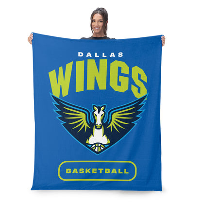 Dallas Wings large silk touch throw blanket
