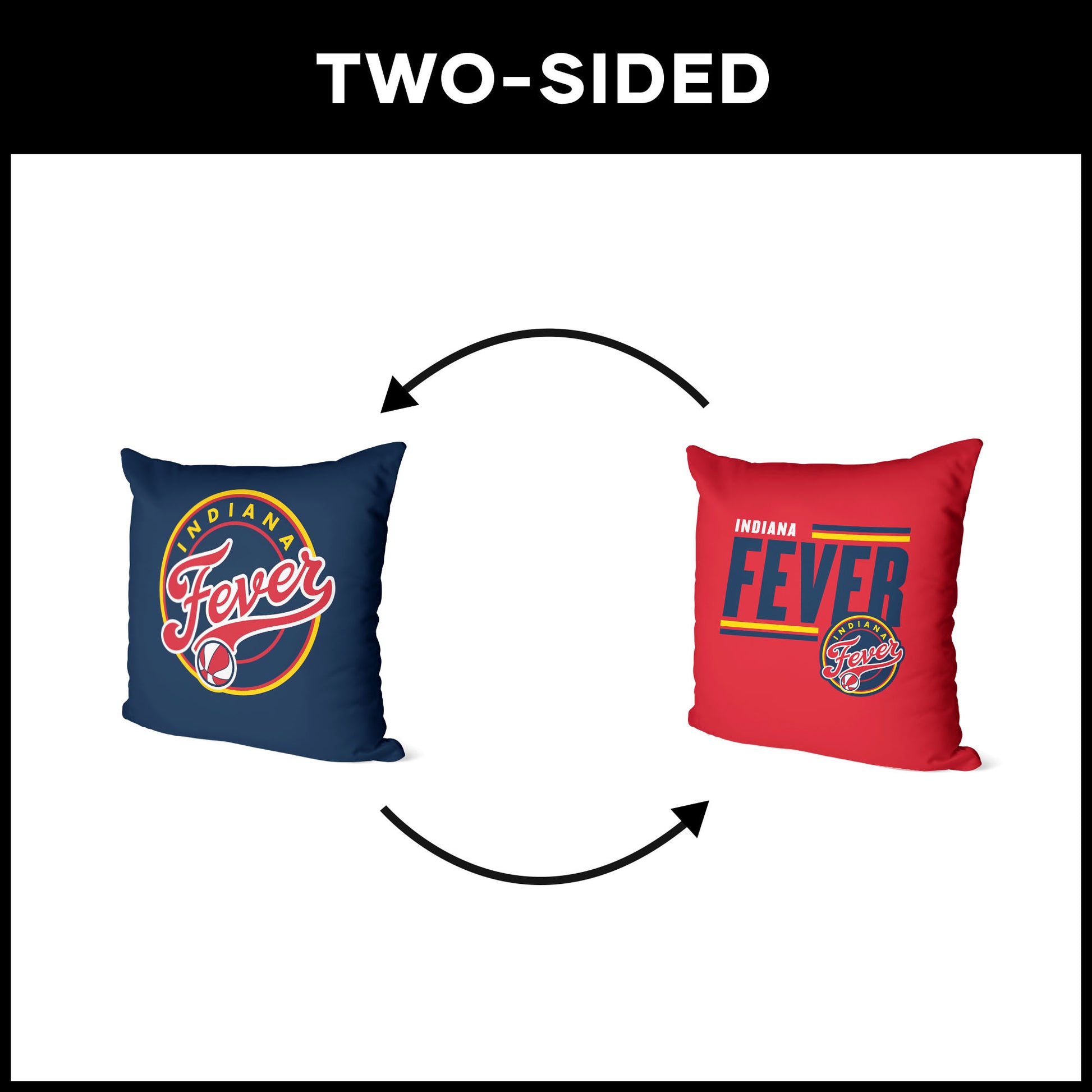 Indiana Fever double sided Throw Pillow
