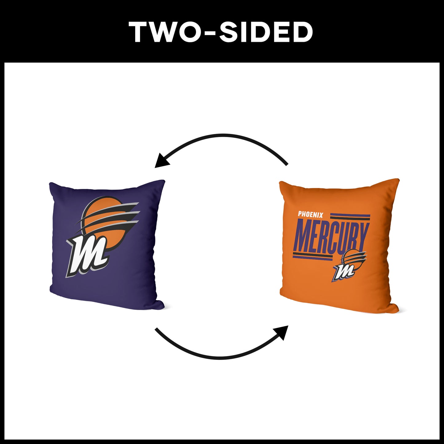 Phoenix Mercury double sided Throw Pillow
