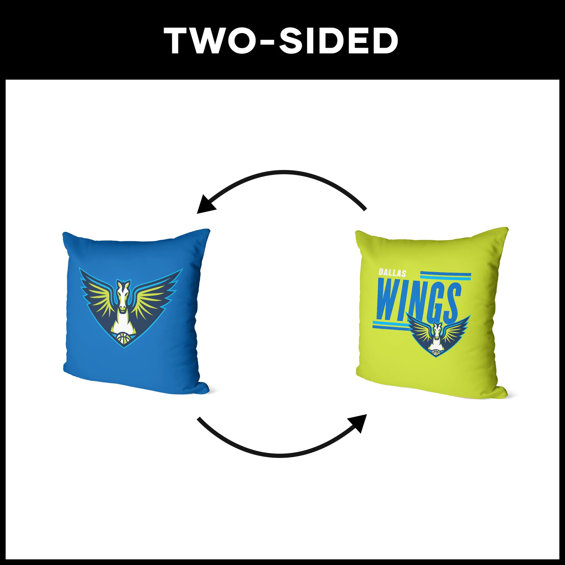 Dallas Wings double sided Throw Pillow