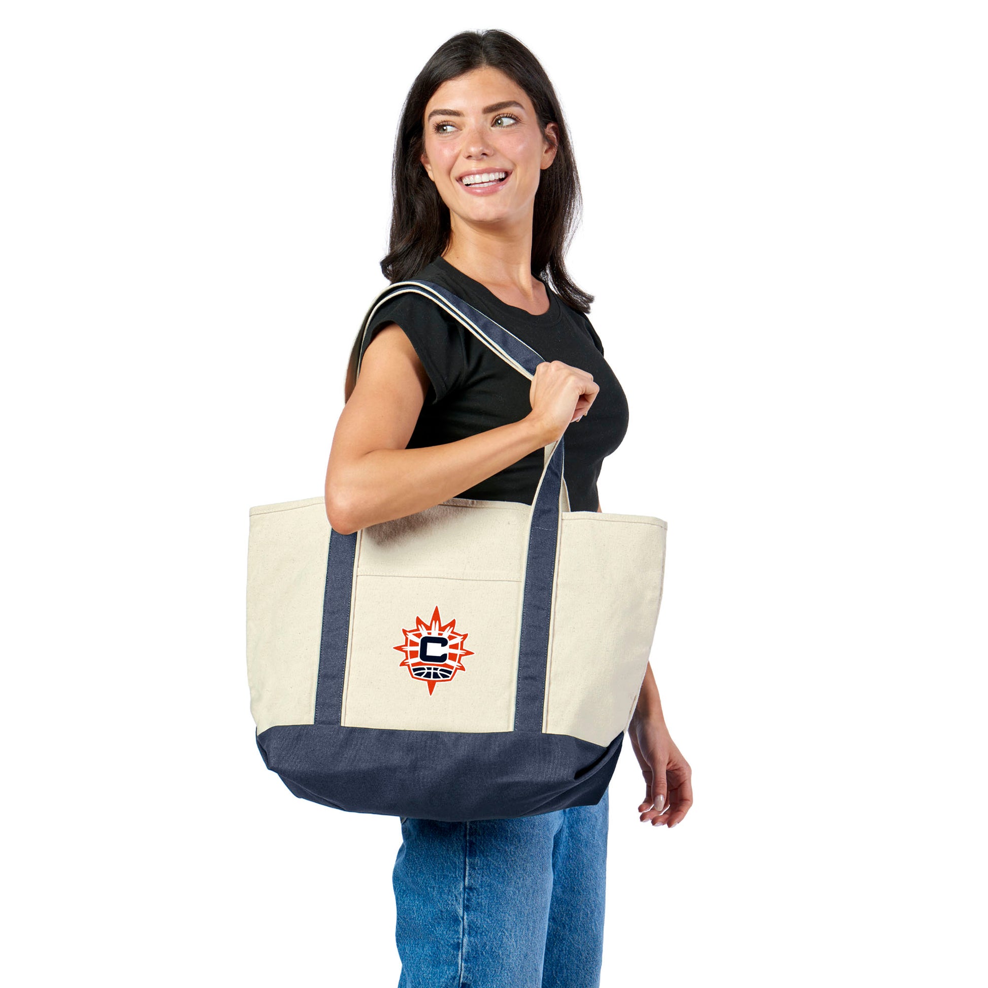 Connecticut Sun Canvas Tote Lifestyle