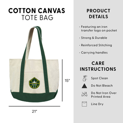 Seattle Storm Logo Canvas Tote Dimensions
