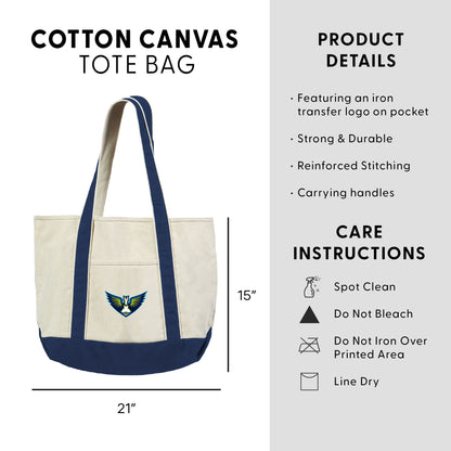 Dallas Wings Logo Canvas Tote Dimensions