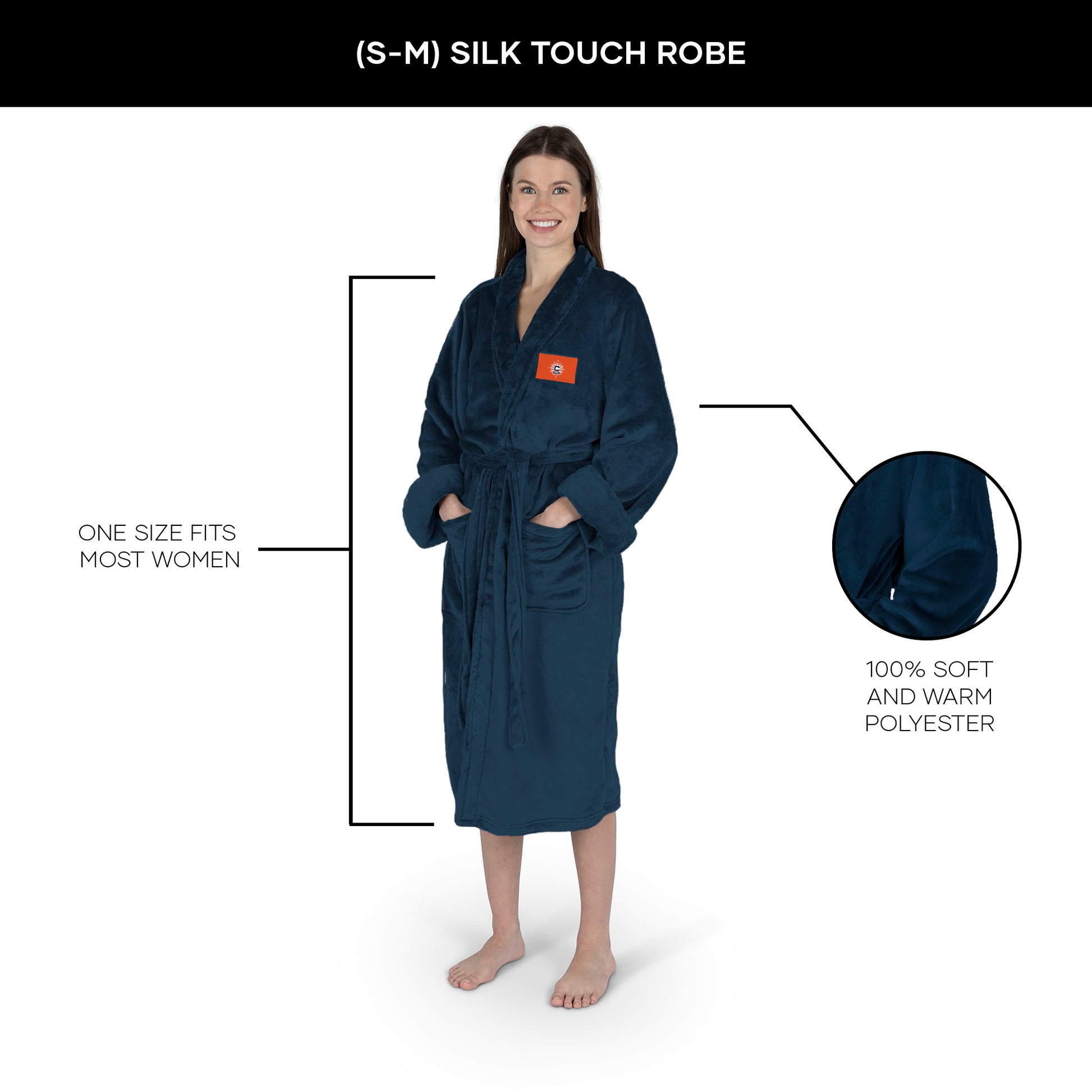 Connecticut Sun silk touch Team Color women bathrobe