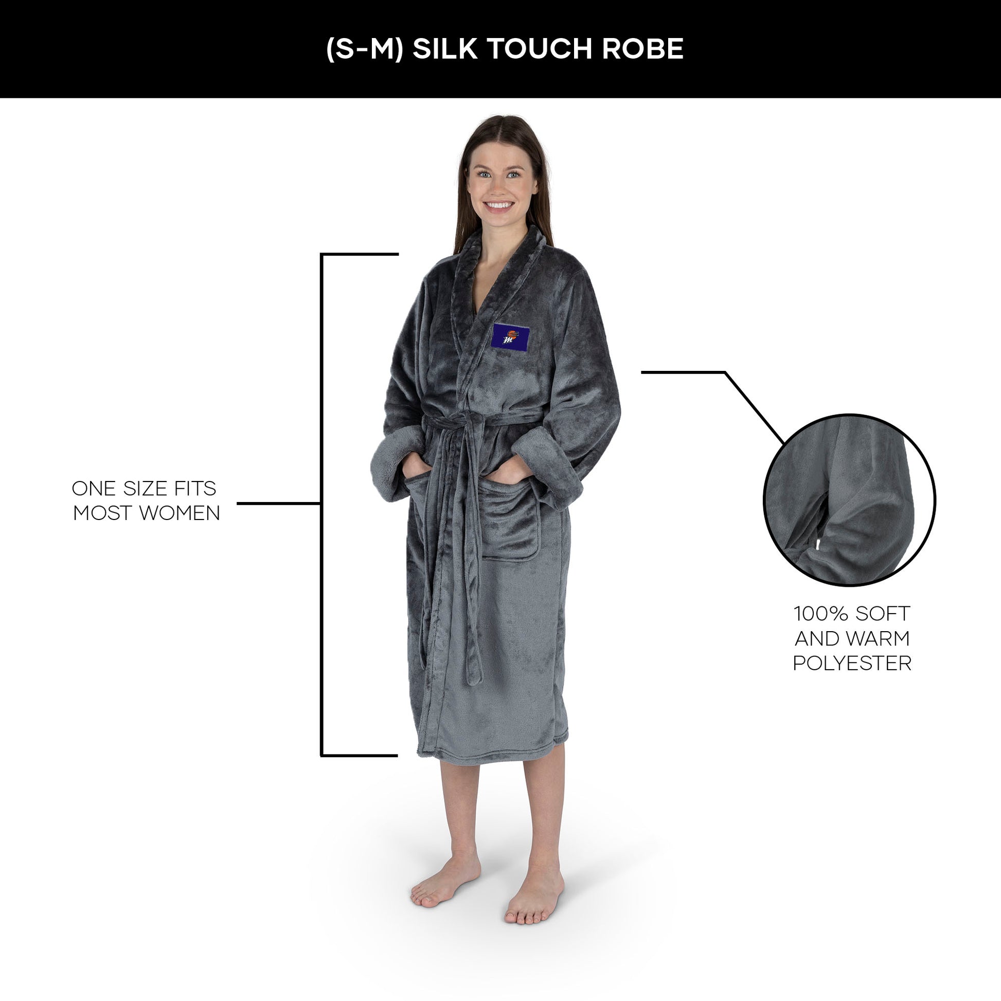 Phoenix Mercury silk touch Team Color women bathrobe