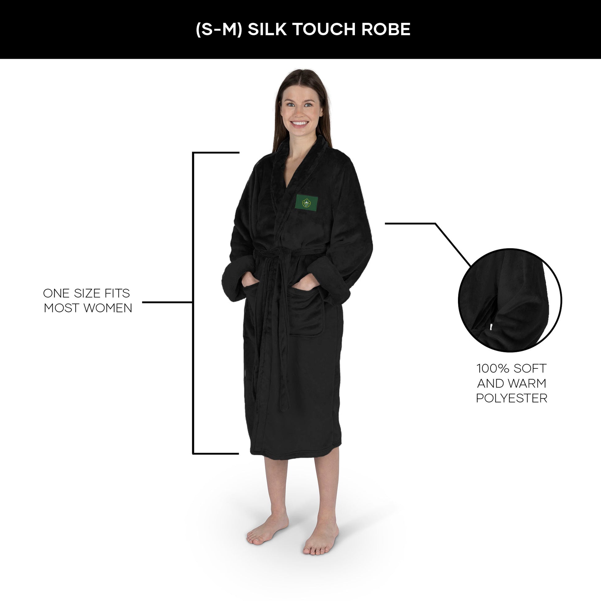 Seattle Storm silk touch Team Color women bathrobe