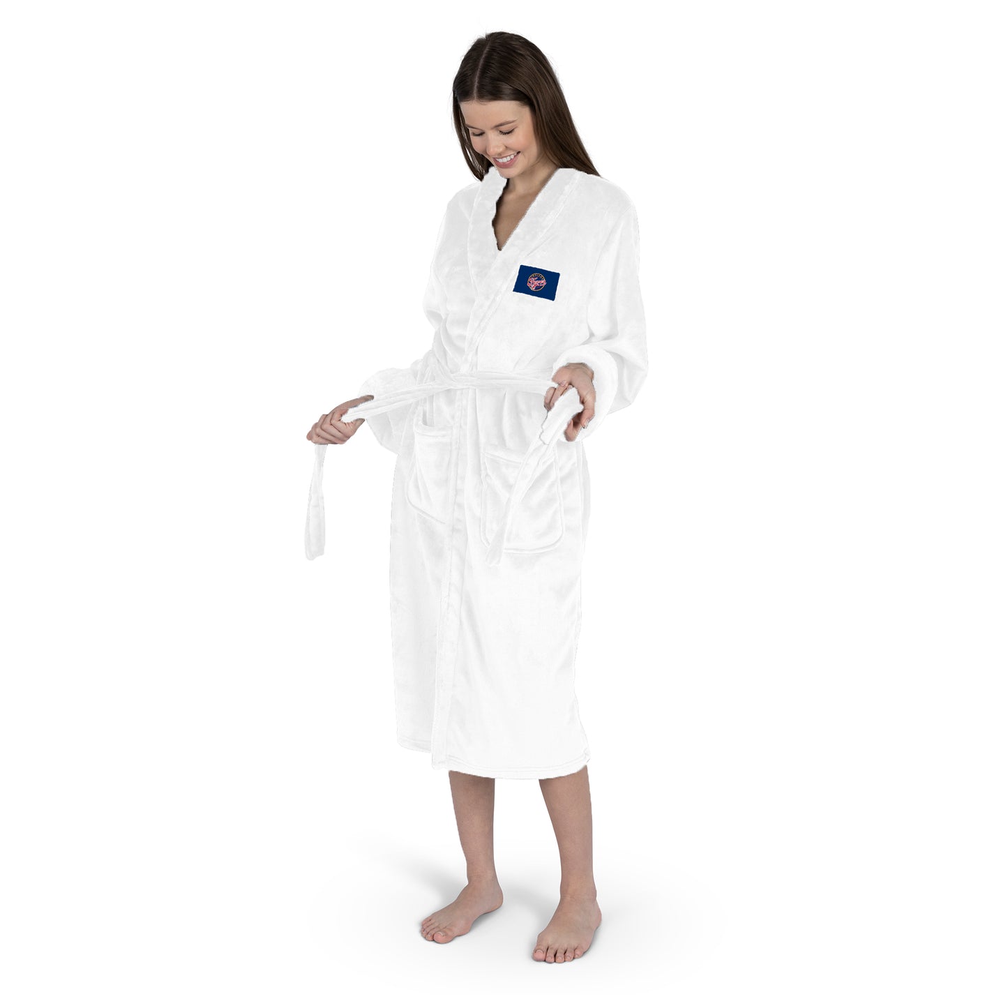 Indiana Fever silk touch WHITE bathrobe