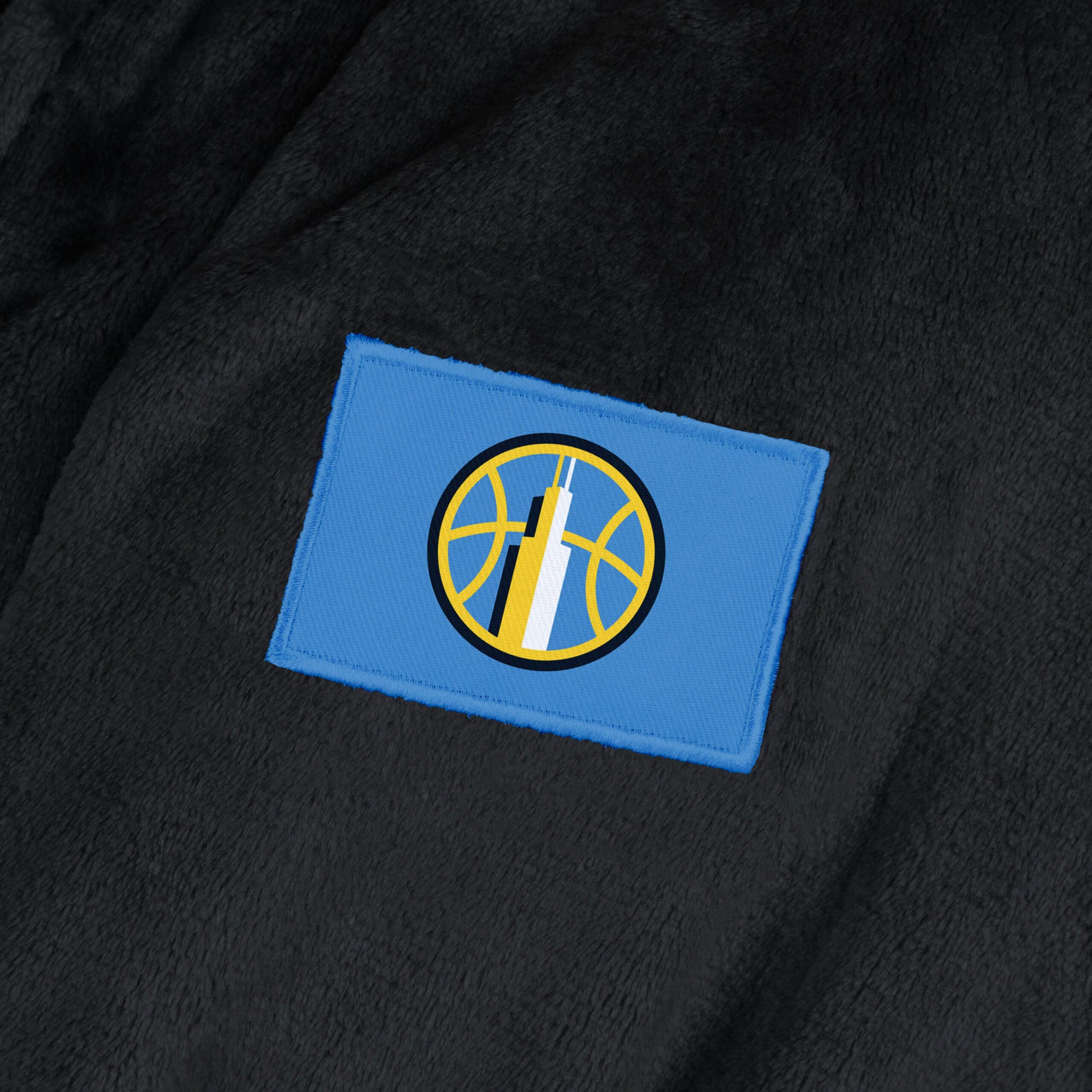 Chicago Sky silk touch Team Color bathrobe logo patch