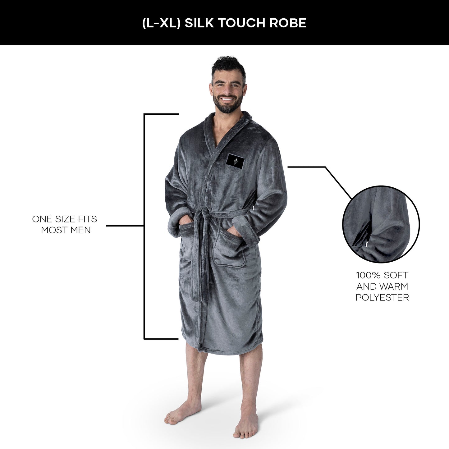 Las Vegas Aces silk touch Team Color men bathrobe