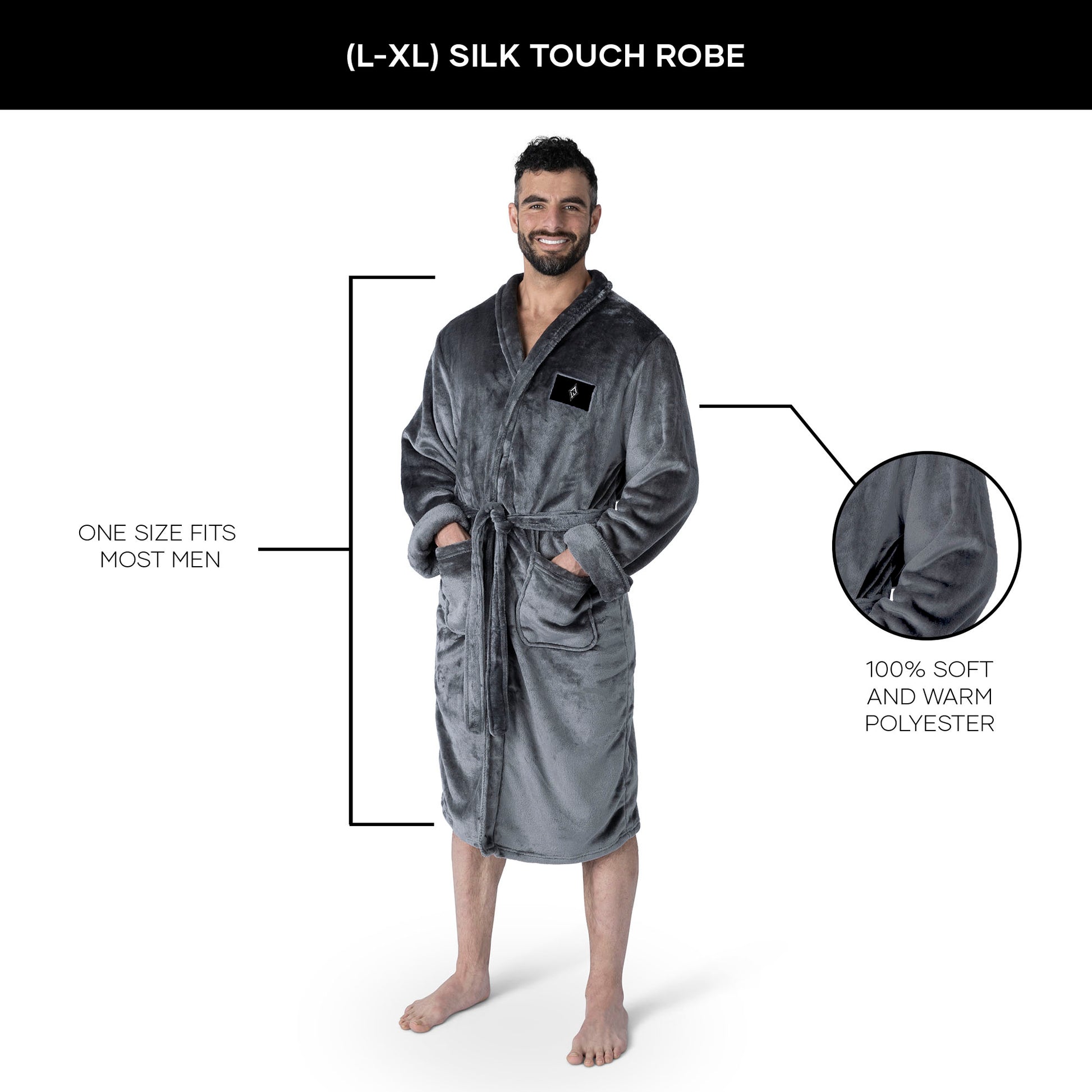 Las Vegas Aces silk touch Team Color men bathrobe