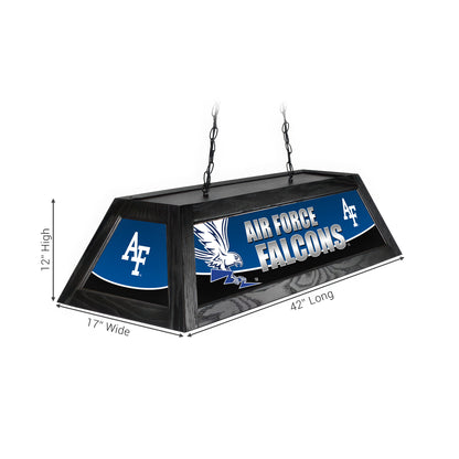 Official [Team Name] Pool Table Lamp Sizing Chart - 42 Inch Length Dimensions Diagram