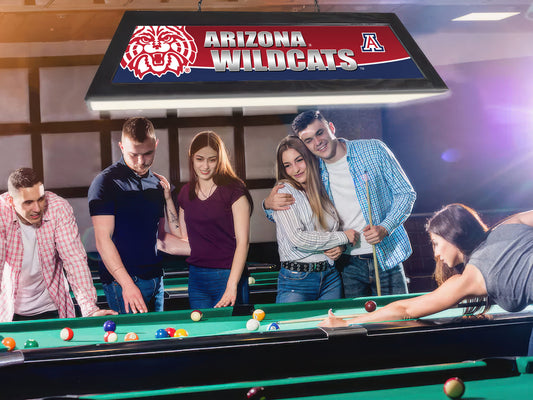 Official [Team Name] 42-Inch Billiard Light Installed Hanging Inside Game Room Man Cave