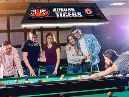 Official [Team Name] 42-Inch Billiard Light Installed Hanging Inside Game Room Man Cave