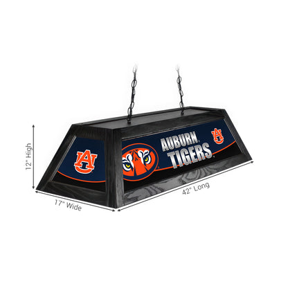 Official [Team Name] Pool Table Lamp Sizing Chart - 42 Inch Length Dimensions Diagram